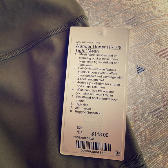 lululemon athletica Pants - Lululemon Wunder Under Mesh 7/8 Pant